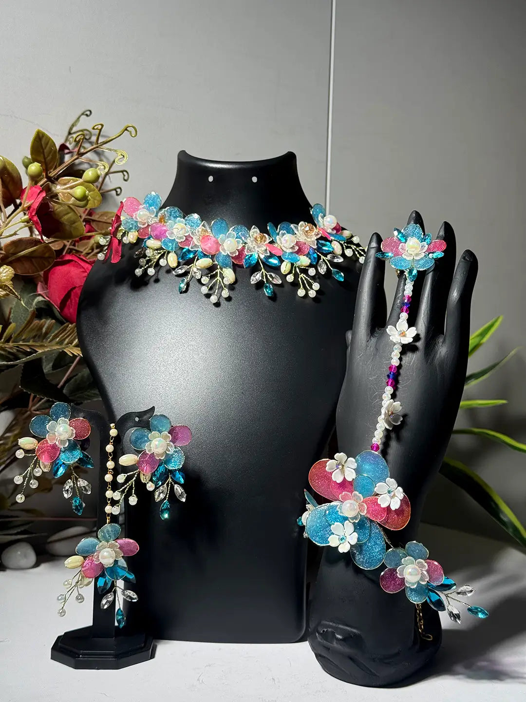 Teal@Full Necklace