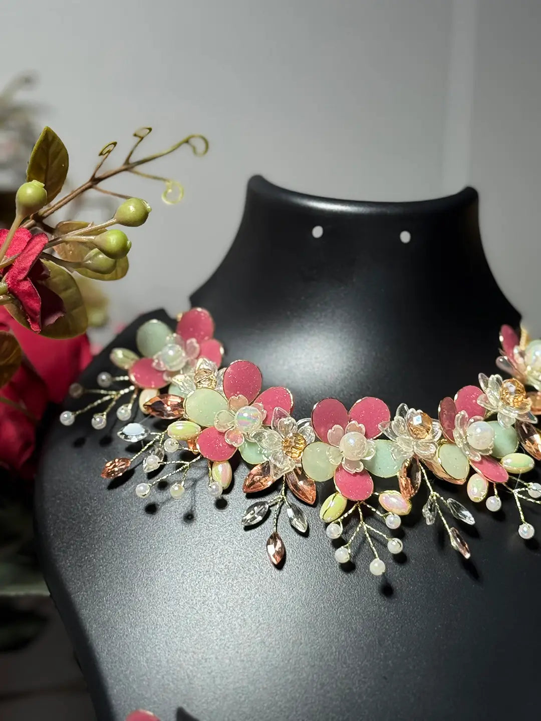 Rose Pink@Full Necklace