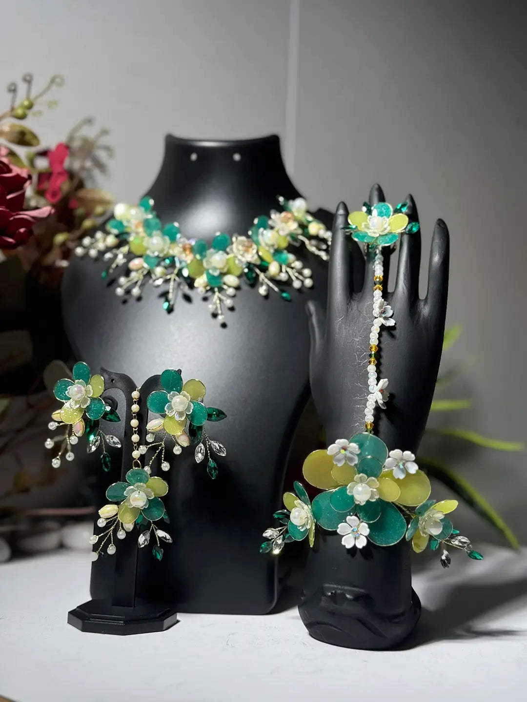 Seafoam green@Full Necklace