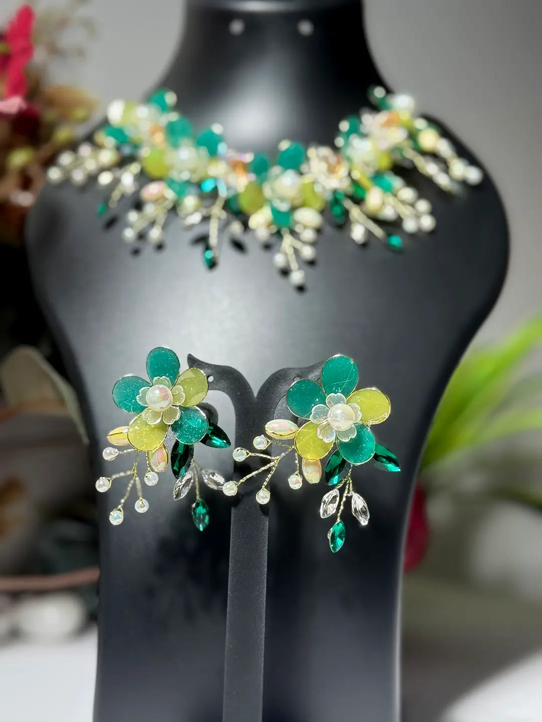 Seafoam green@Full Necklace