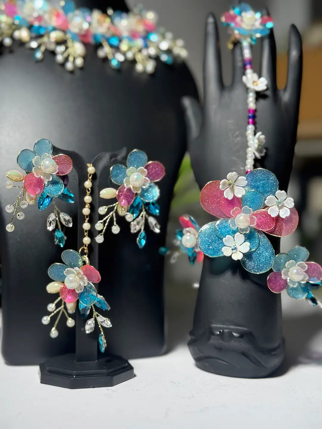 Teal@Full Necklace