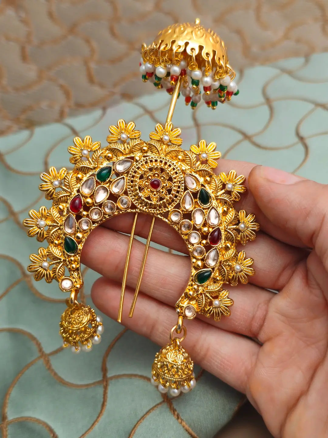 Traditional Kundan Hair Jewellery