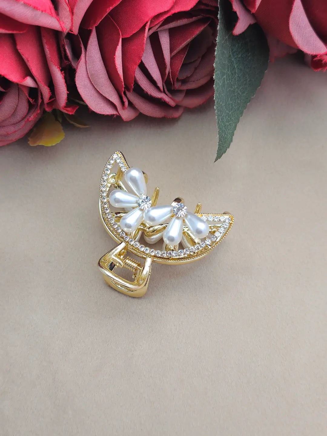 Floral Diamond Clutcher