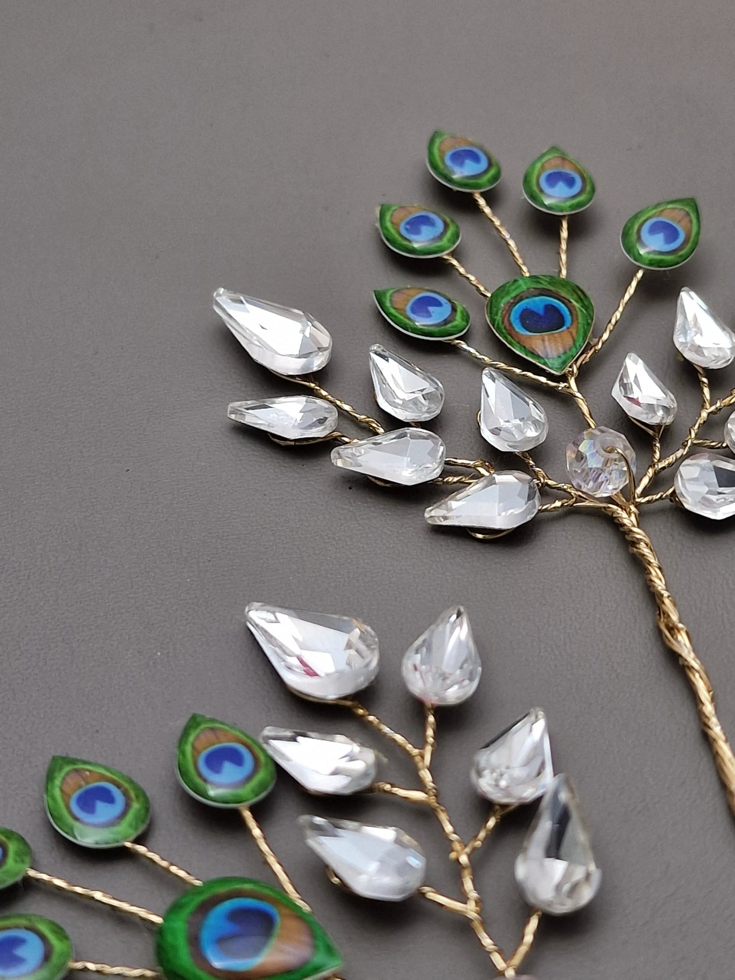 Peacock Glory Hairpin