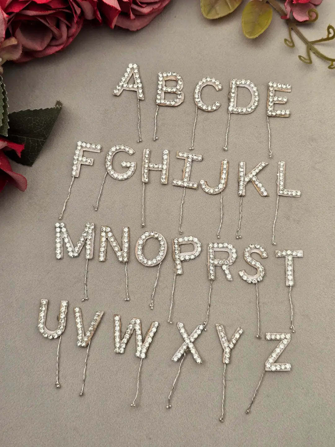 Rhinestone Alphabet Hair Pins