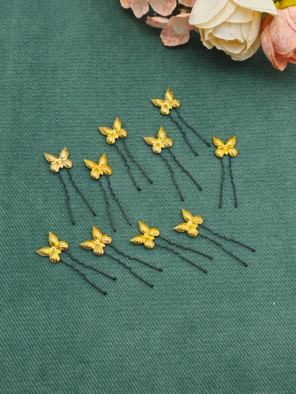 Golden Butterfly hair pin