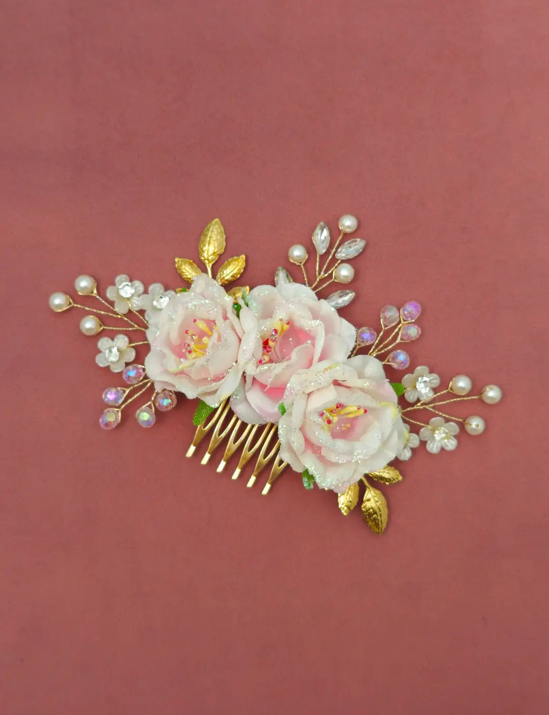 Dewdrop Elegance Hair Comb