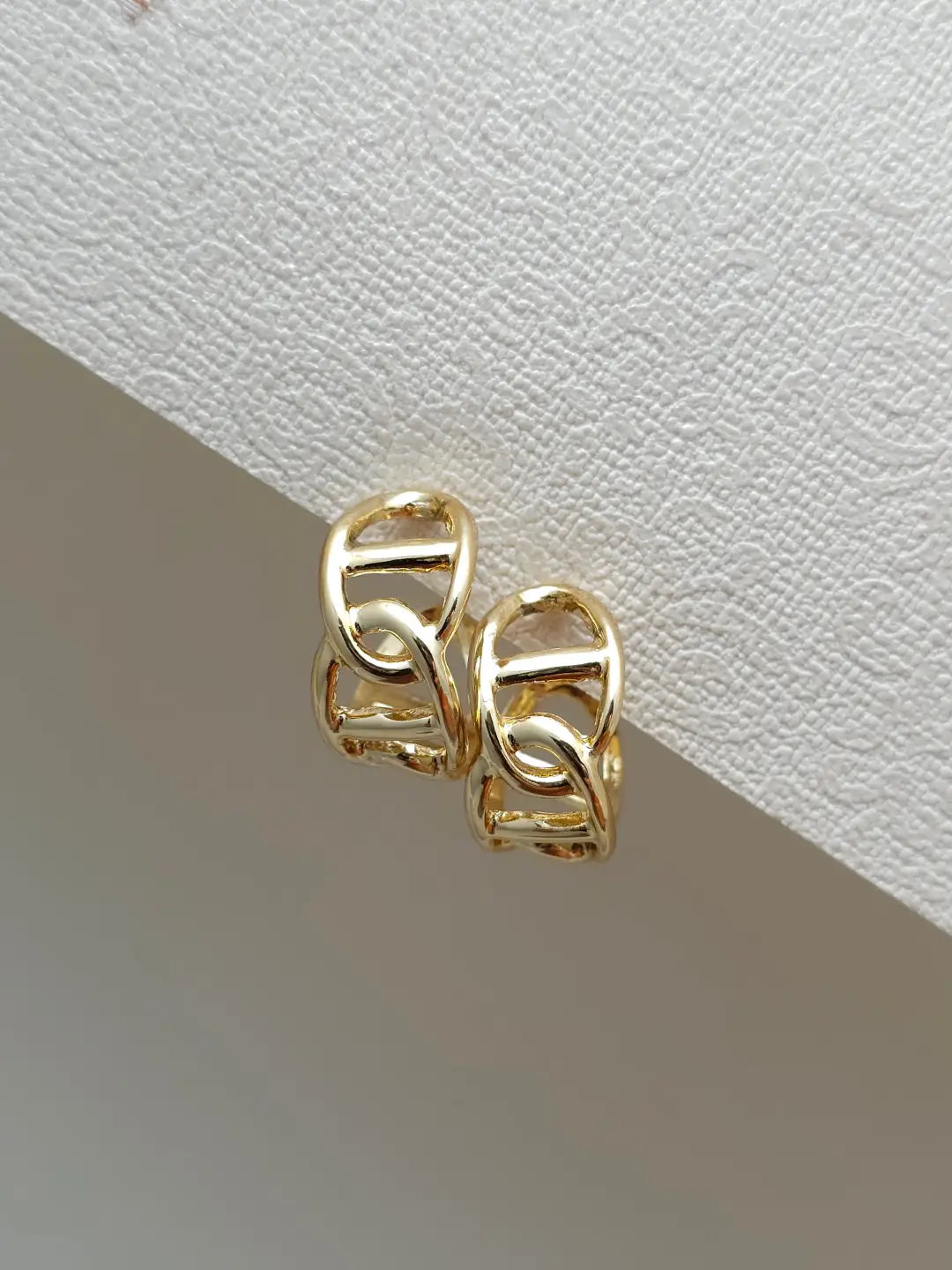 Bold Link Hoop Earring