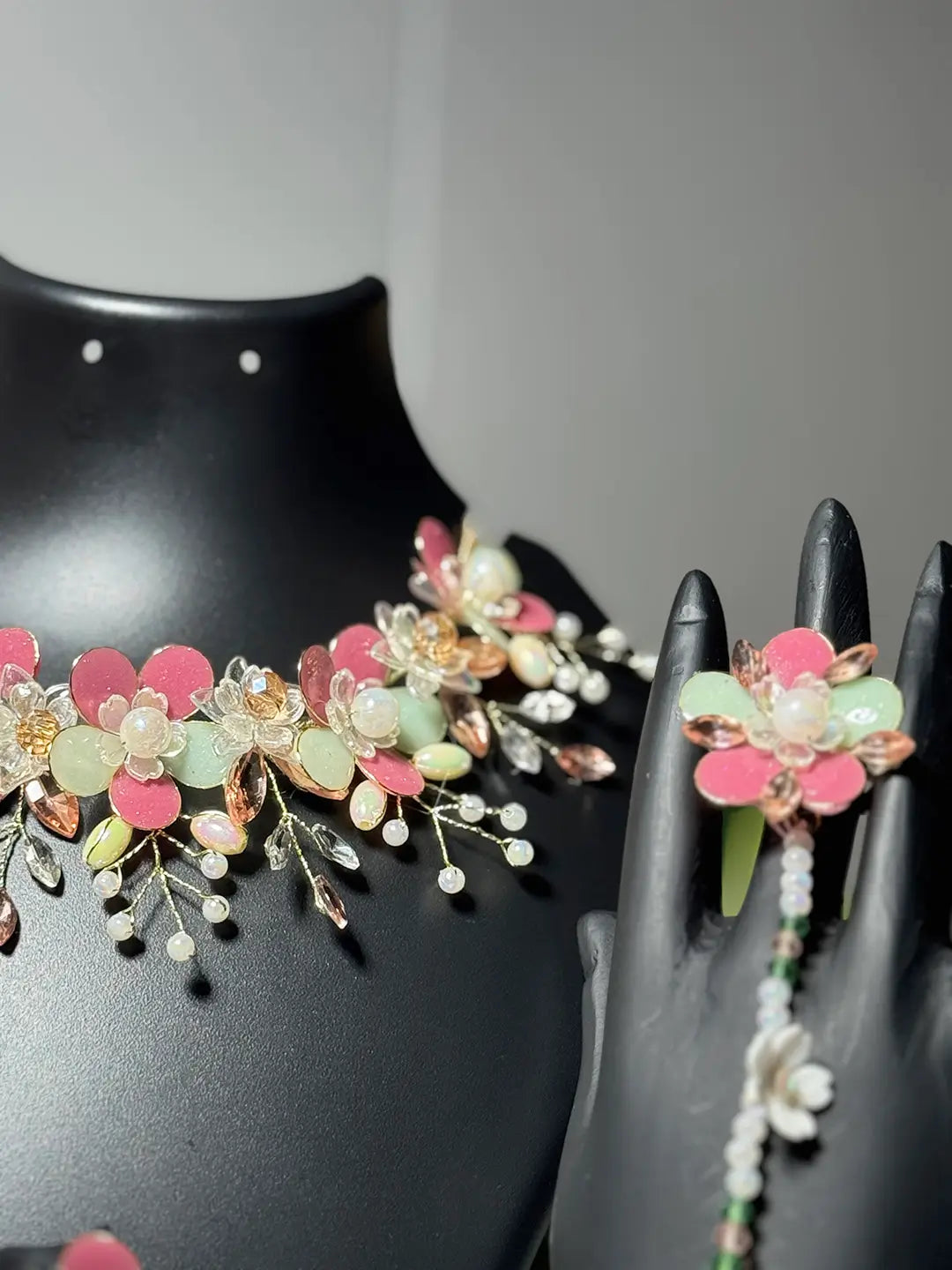 Rose Pink@Full Necklace