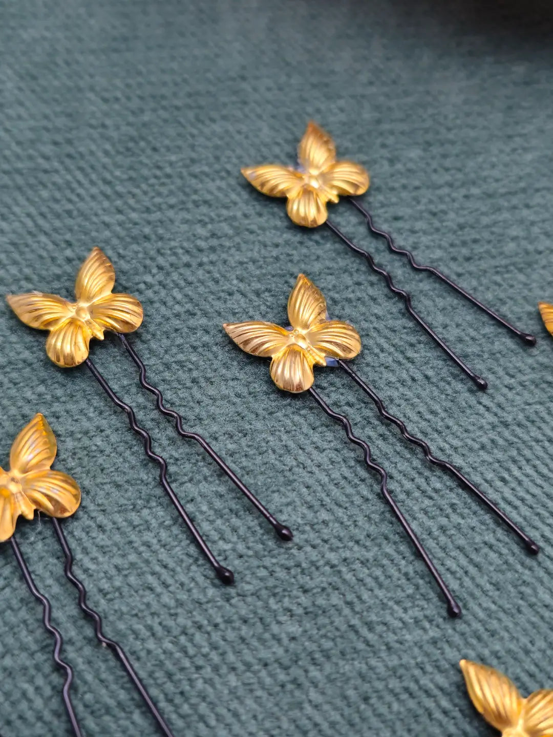 Golden Butterfly hair pin