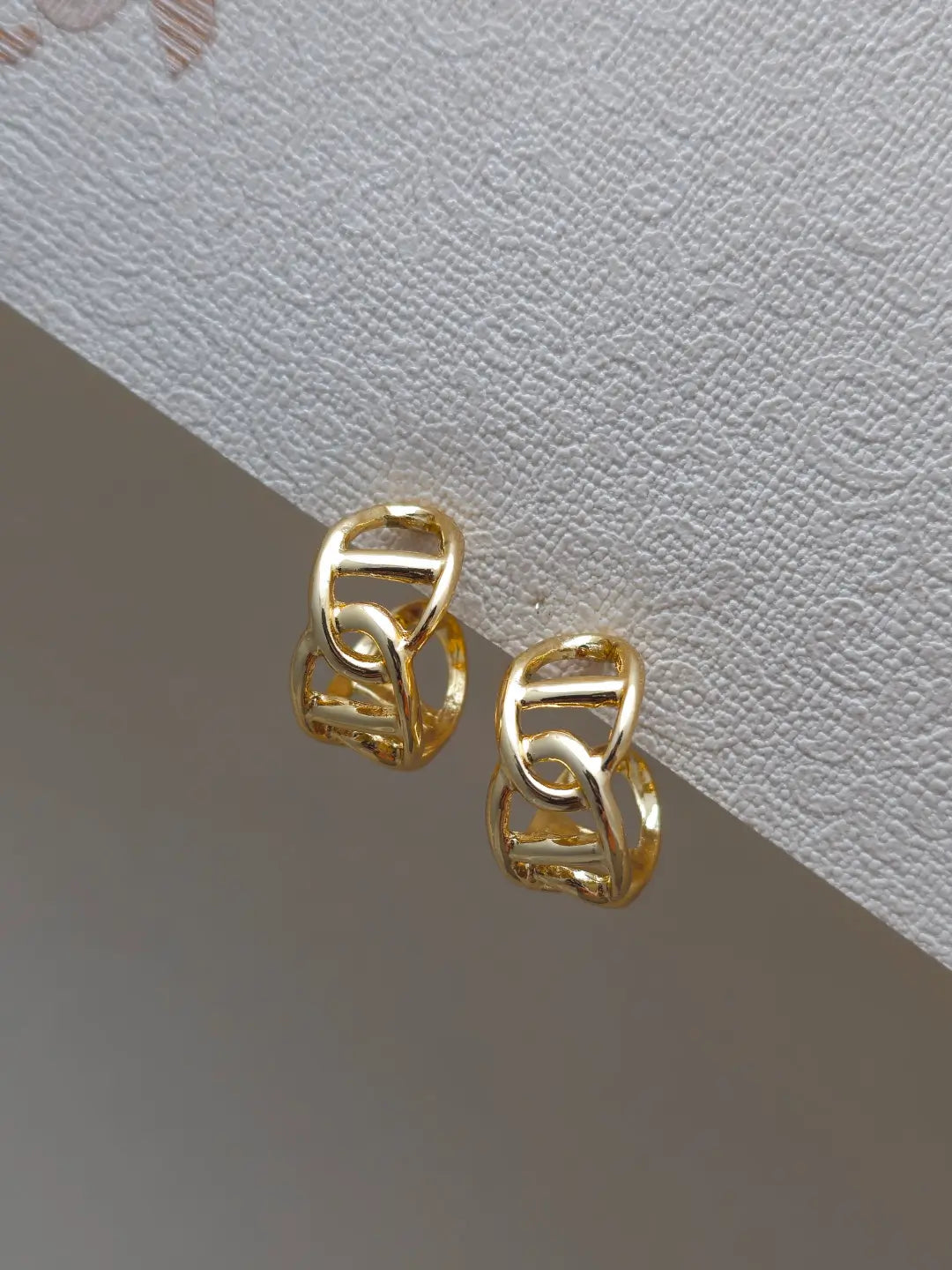 Bold Link Hoop Earring