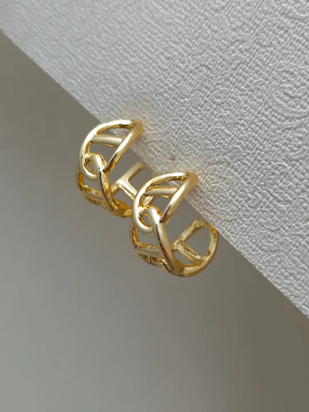 Bold Link Hoop Earring