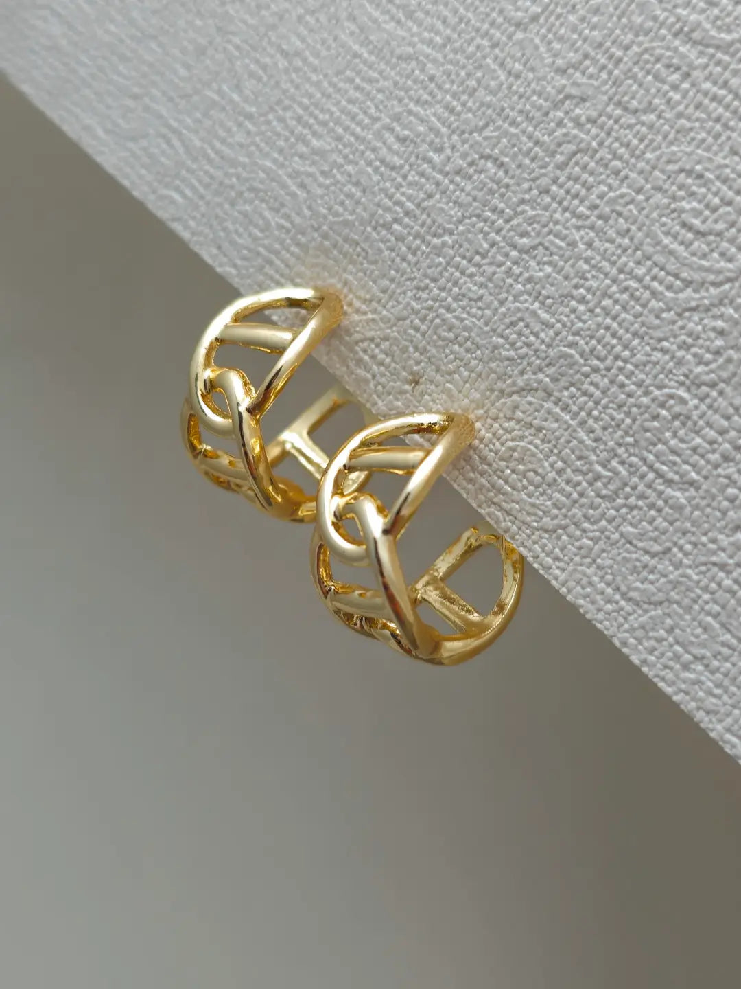 Bold Link Hoop Earring