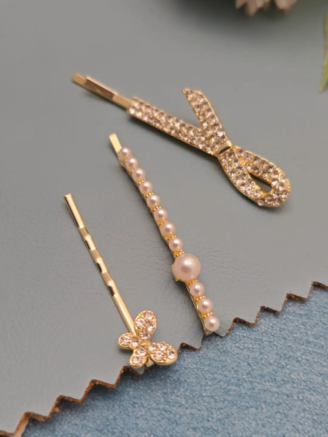 Pearl Daimond hair pin set