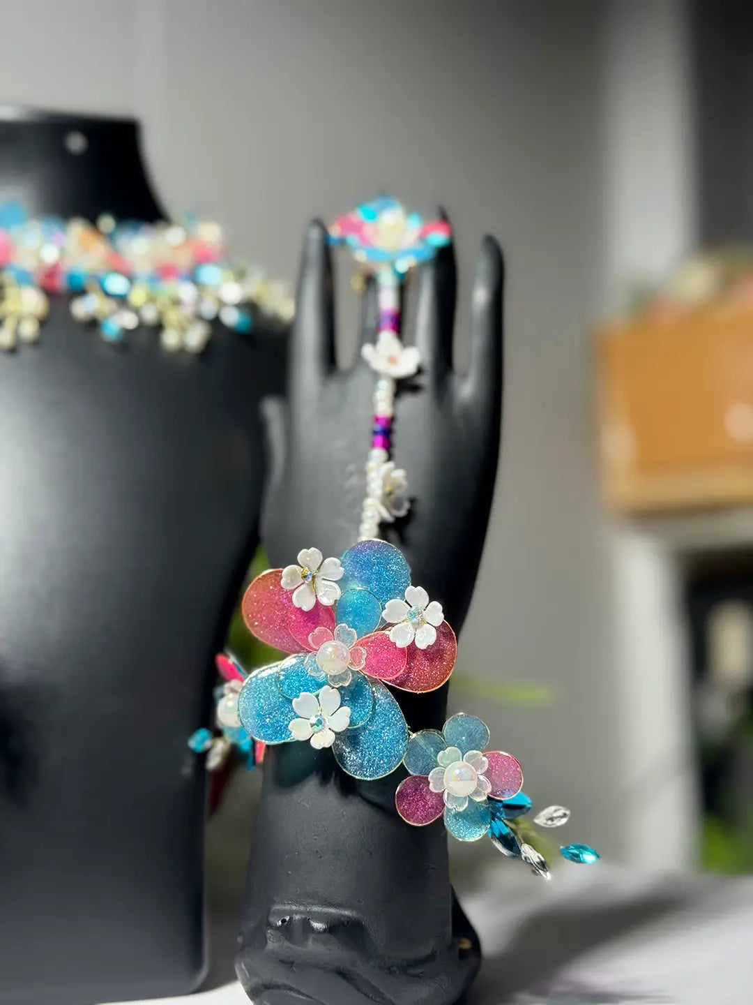 Teal@Full Necklace