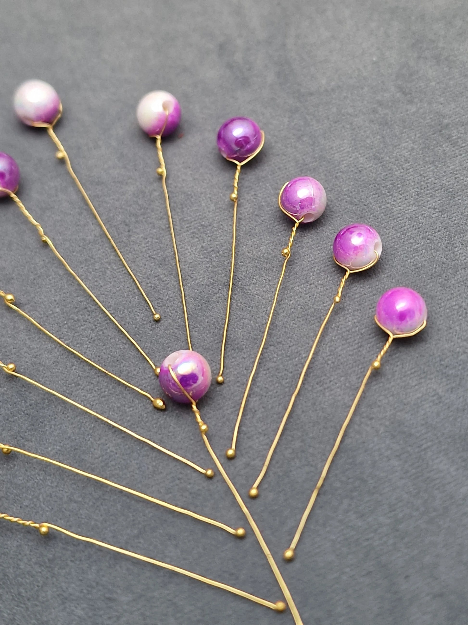 Radiant Pearl Stems Hair Pin