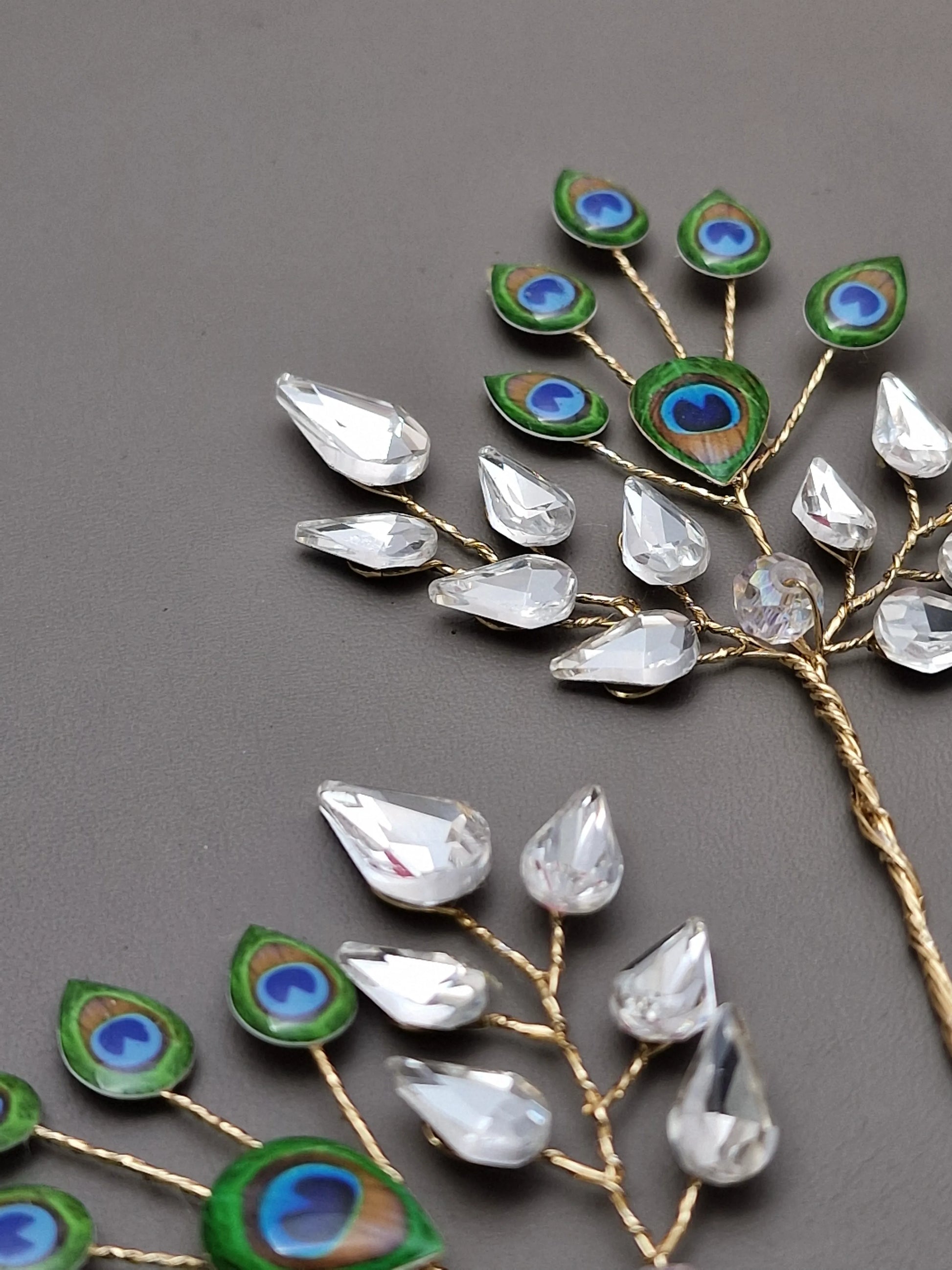 Peacock Glory Hairpin