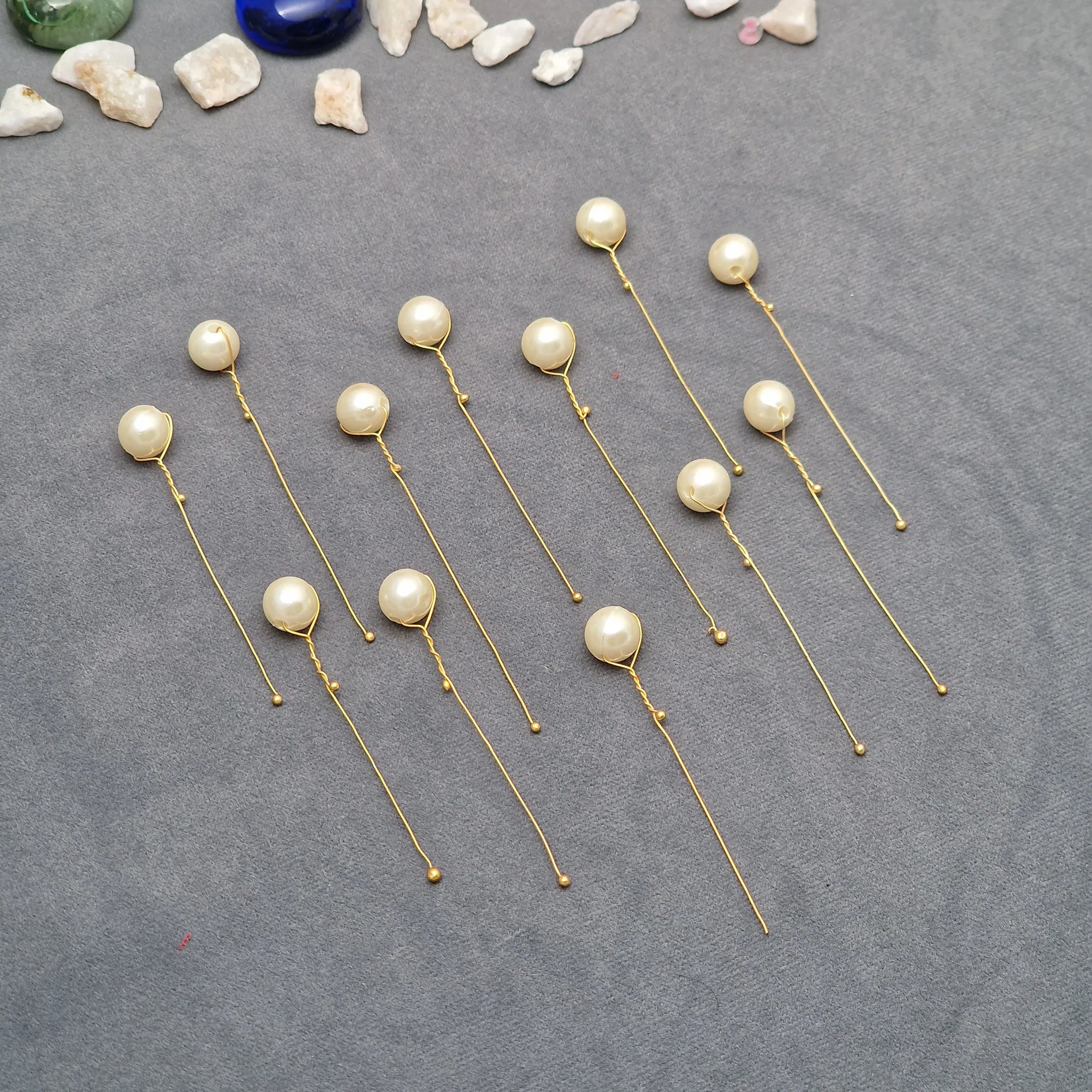 Radiant Pearl Stems Hair Pin