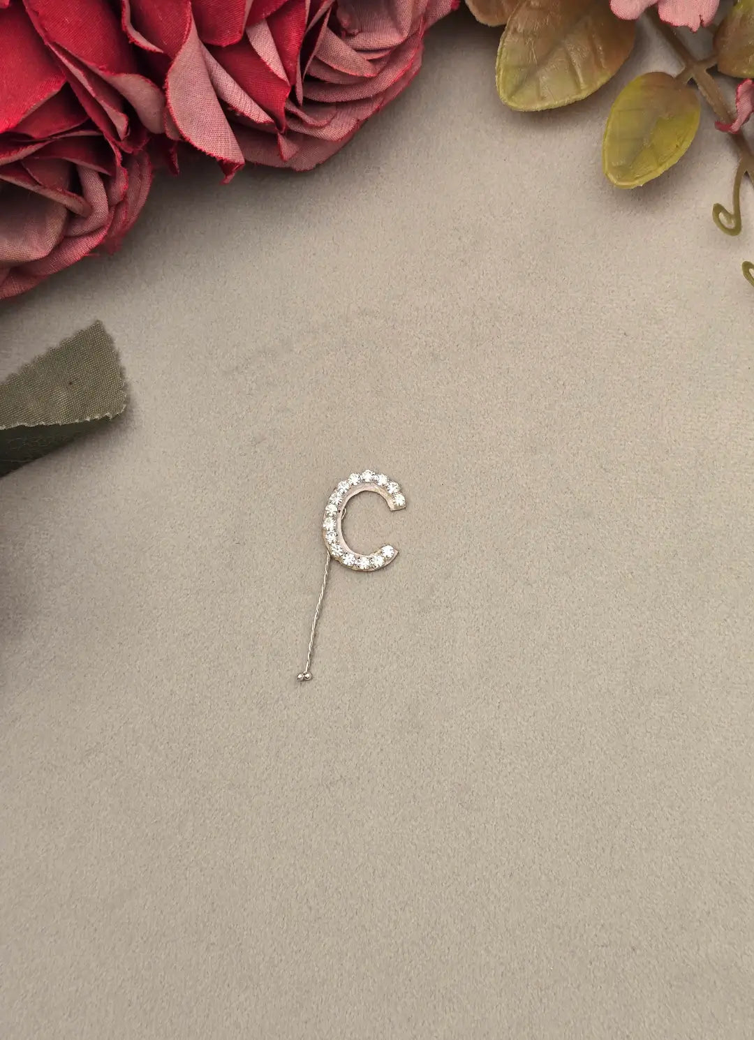Rhinestone Alphabet Hair Pins