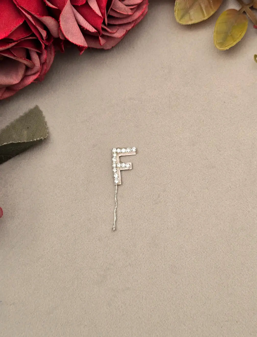 Rhinestone Alphabet Hair Pins