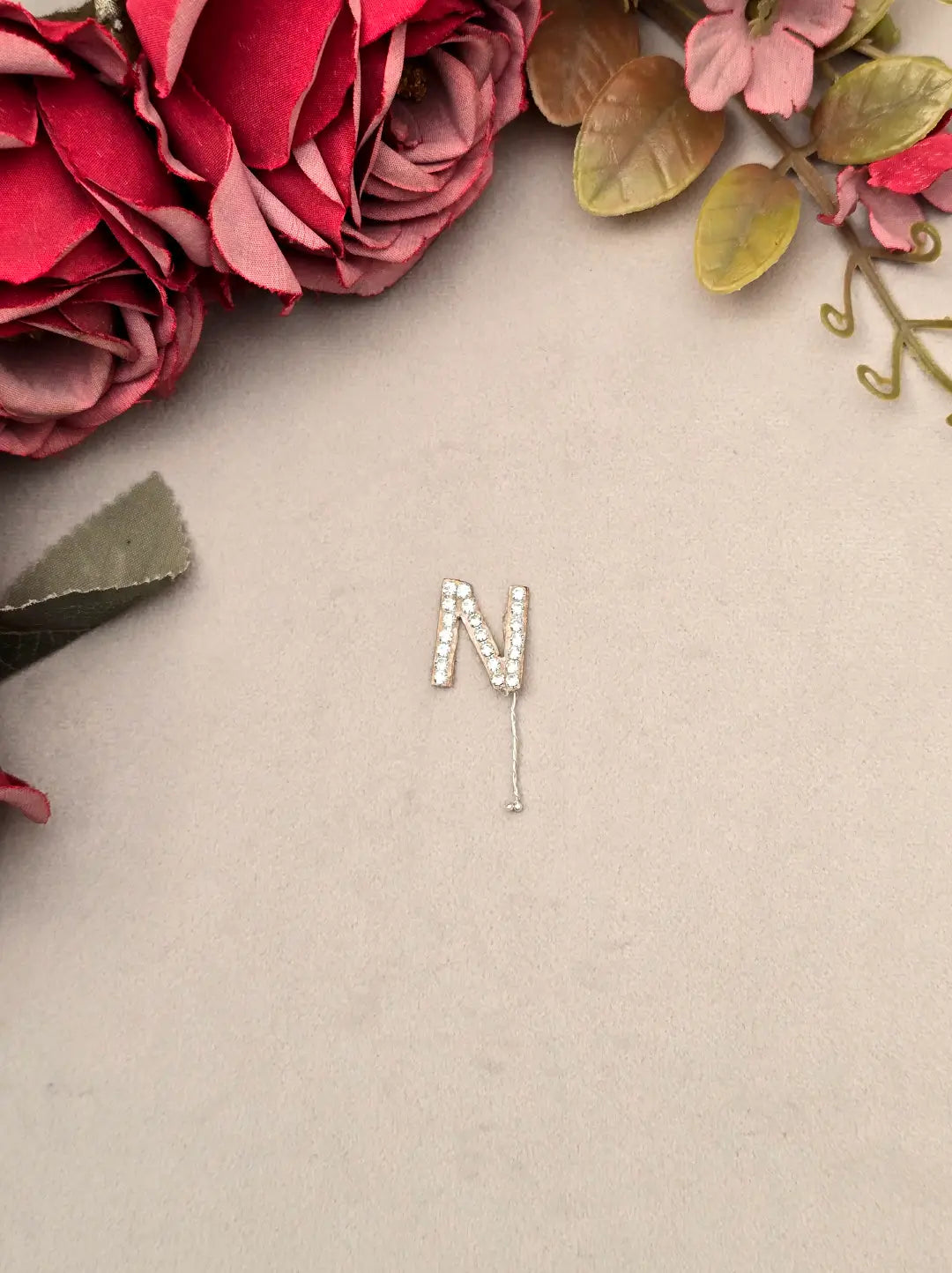 Rhinestone Alphabet Hair Pins