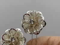 Silver Rose Hair Pin