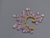 Celestial Radiance Spiral Earcuffs