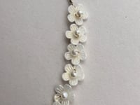 White Flower Hair Vine