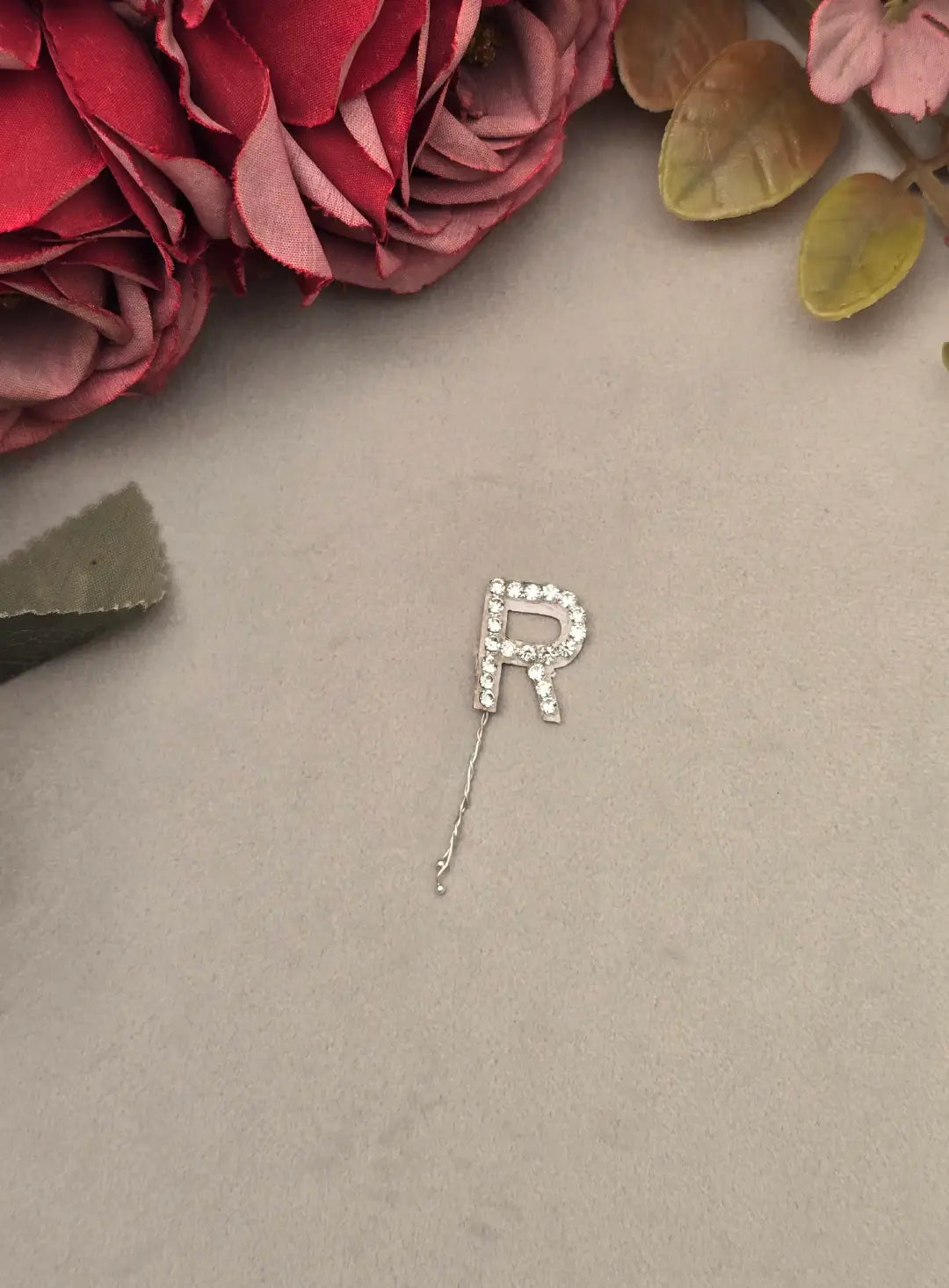 Rhinestone Alphabet Hair Pins
