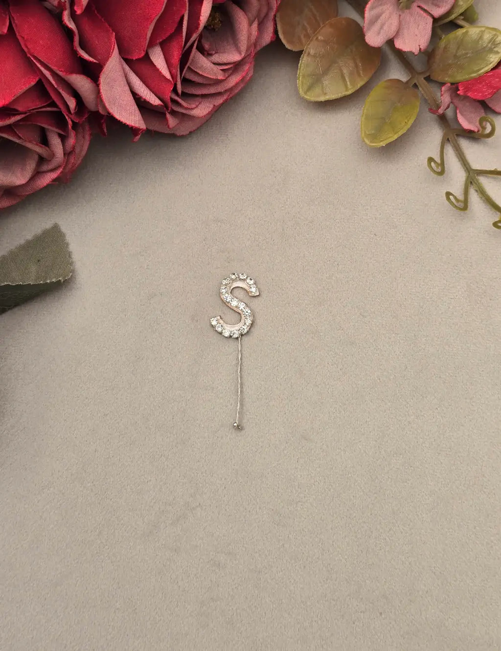 Rhinestone Alphabet Hair Pins