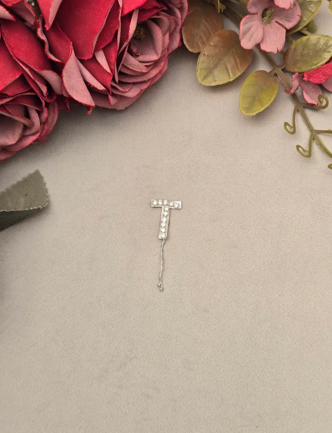 Rhinestone Alphabet Hair Pins