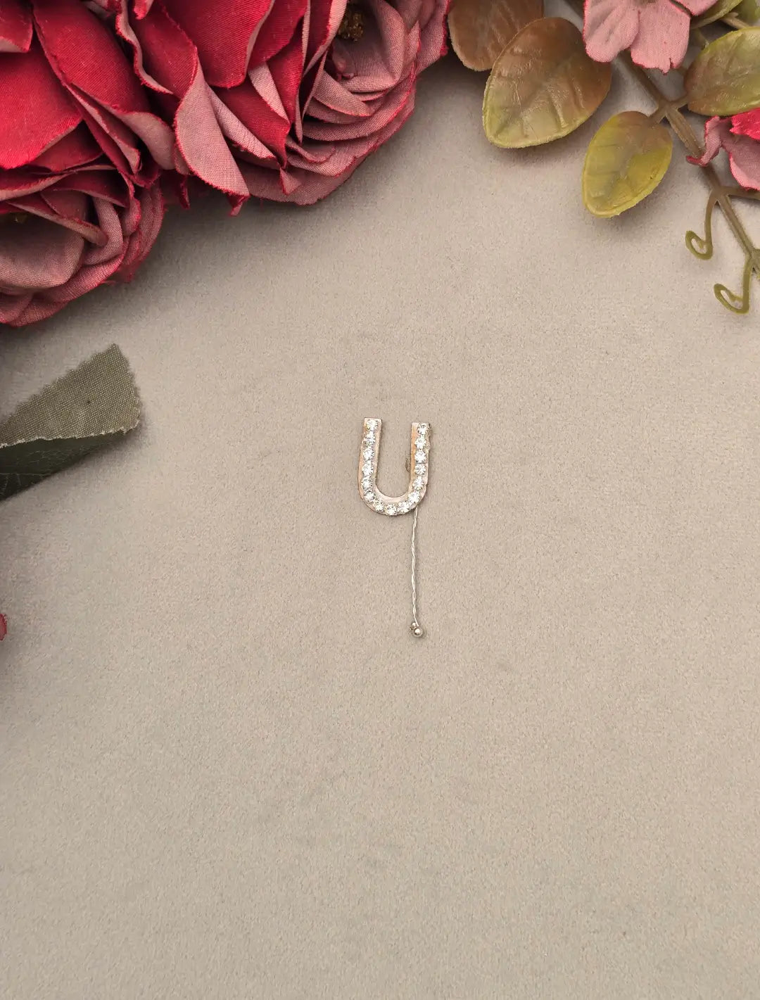 Rhinestone Alphabet Hair Pins