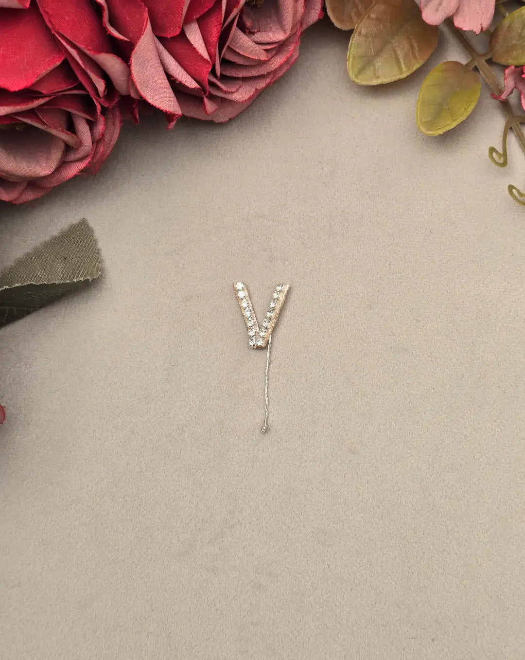 Rhinestone Alphabet Hair Pins