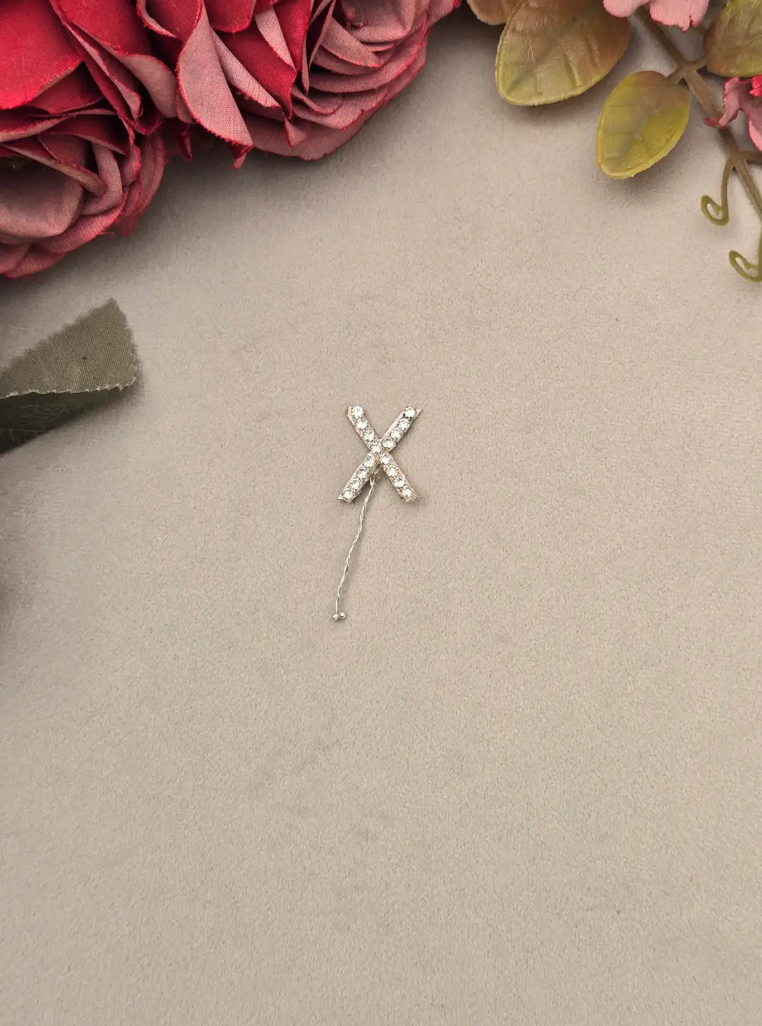 Rhinestone Alphabet Hair Pins