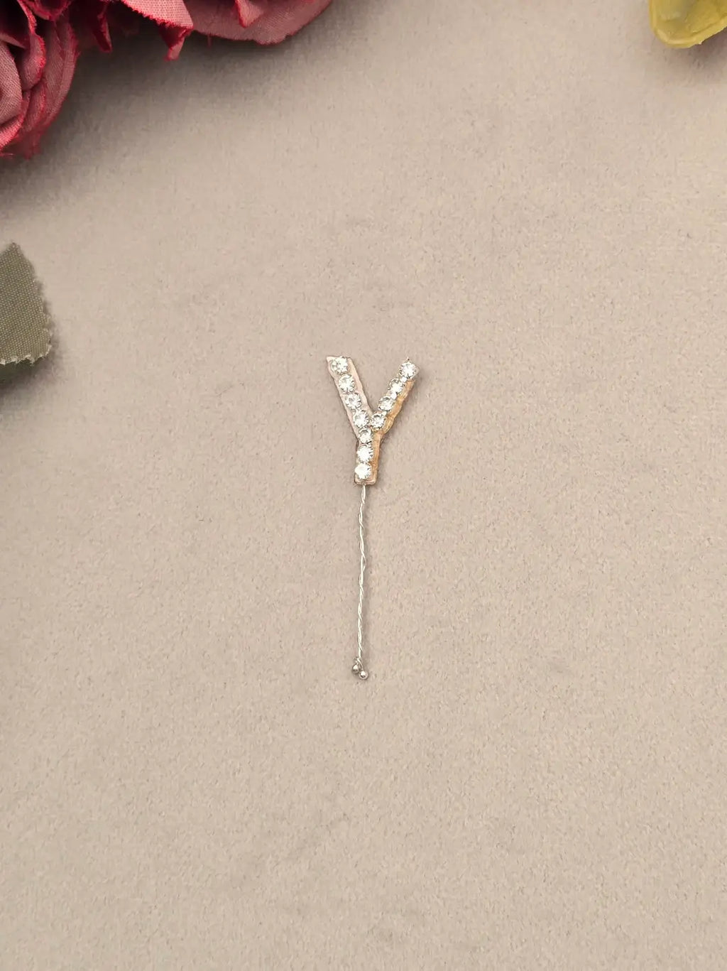 Rhinestone Alphabet Hair Pins