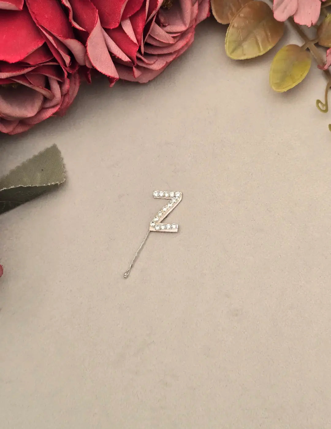 Rhinestone Alphabet Hair Pins